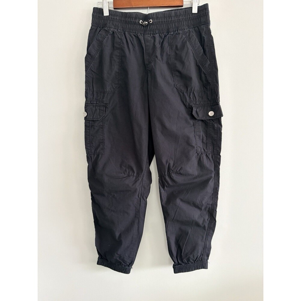 Calvin Klein Performance Jogger Pants Womens Small Black Cargo Athleisure